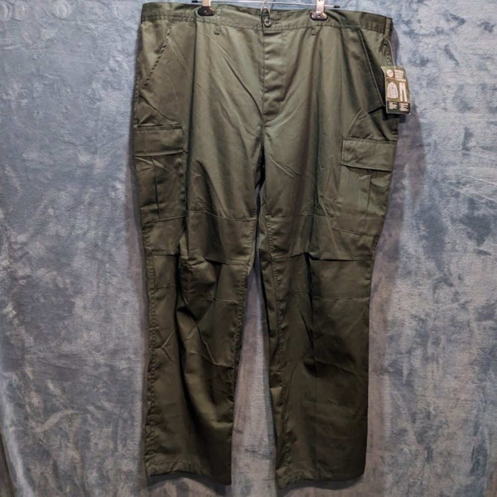 Rothco BDU Tactical Cargo Pants Mens 2XL Olive Drab‎ Green 7858 NWT Button Fly